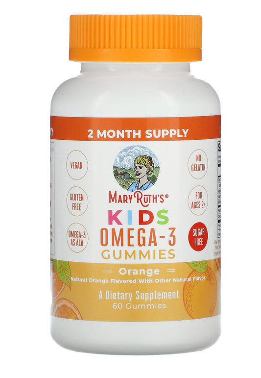 MaryRuth Organics Kids Omega 3 Gummies Orange 60 gummies
