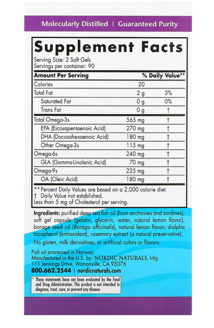 Nordic Naturals Complete Omega lemon 60 Soft Gels