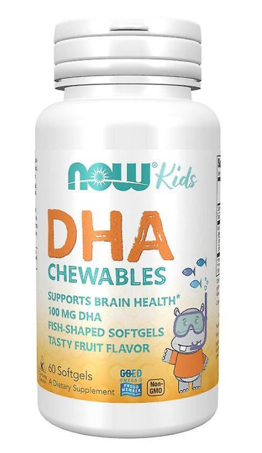 Now Foods DHA Fish Oil Chewables 100mg 60 softgels