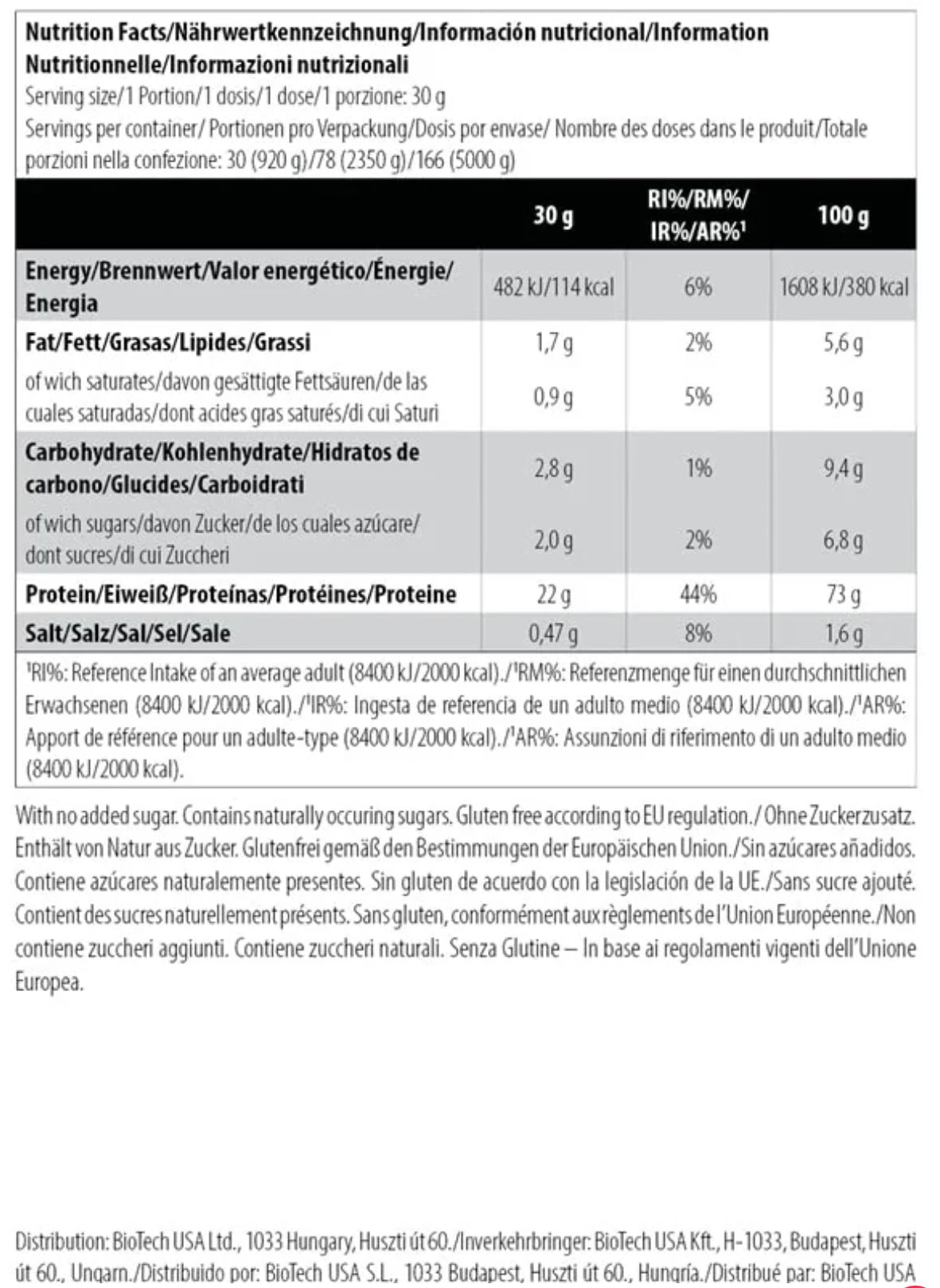 SciTec 100% Whey Protein Professional 920 - 1000 grams