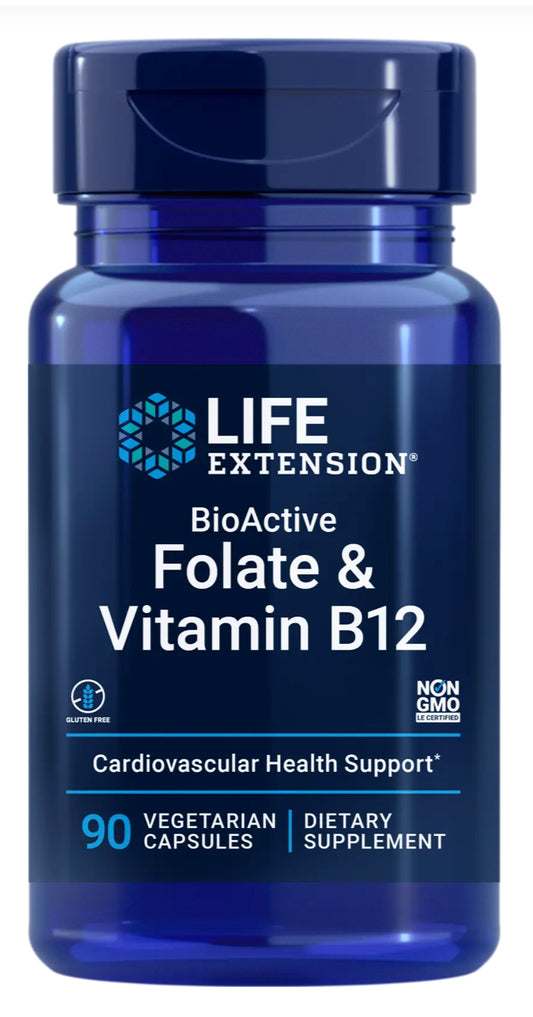 Life Extension Folate and Vitamin B12 90 caps
