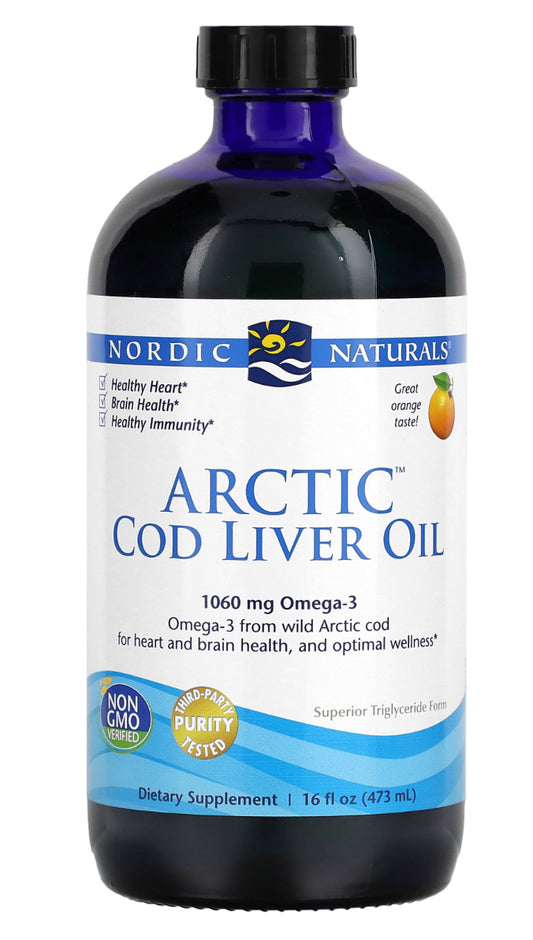 Nordic Naturals Artic Cod Liver Oil 1060mg Orange 473ml