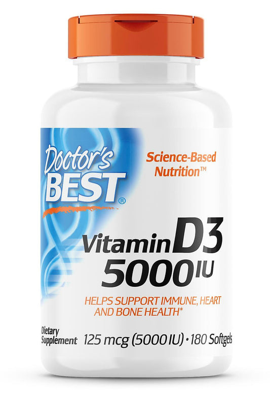 Doctor Best Vitamin D3 5000 IU 180 softgels