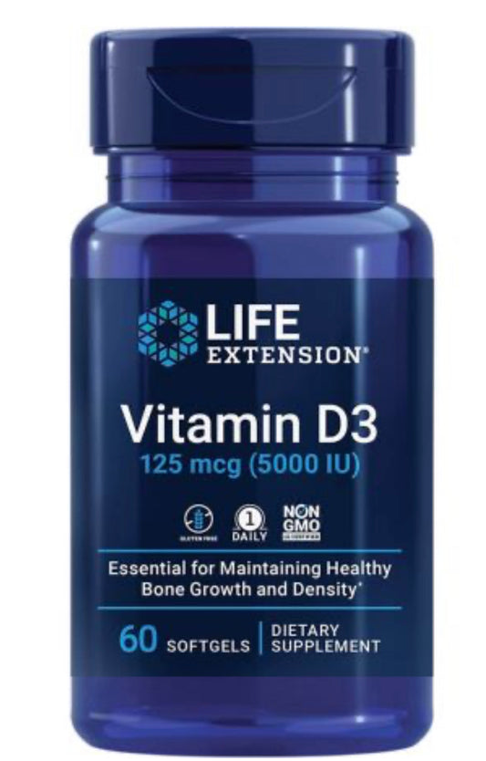 Life Extension Vitamin D3 5000 IU 60 softgels